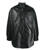 Black Solid Overshirt 1
