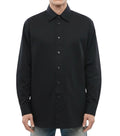 Black Relaxed Solid Shirt 1