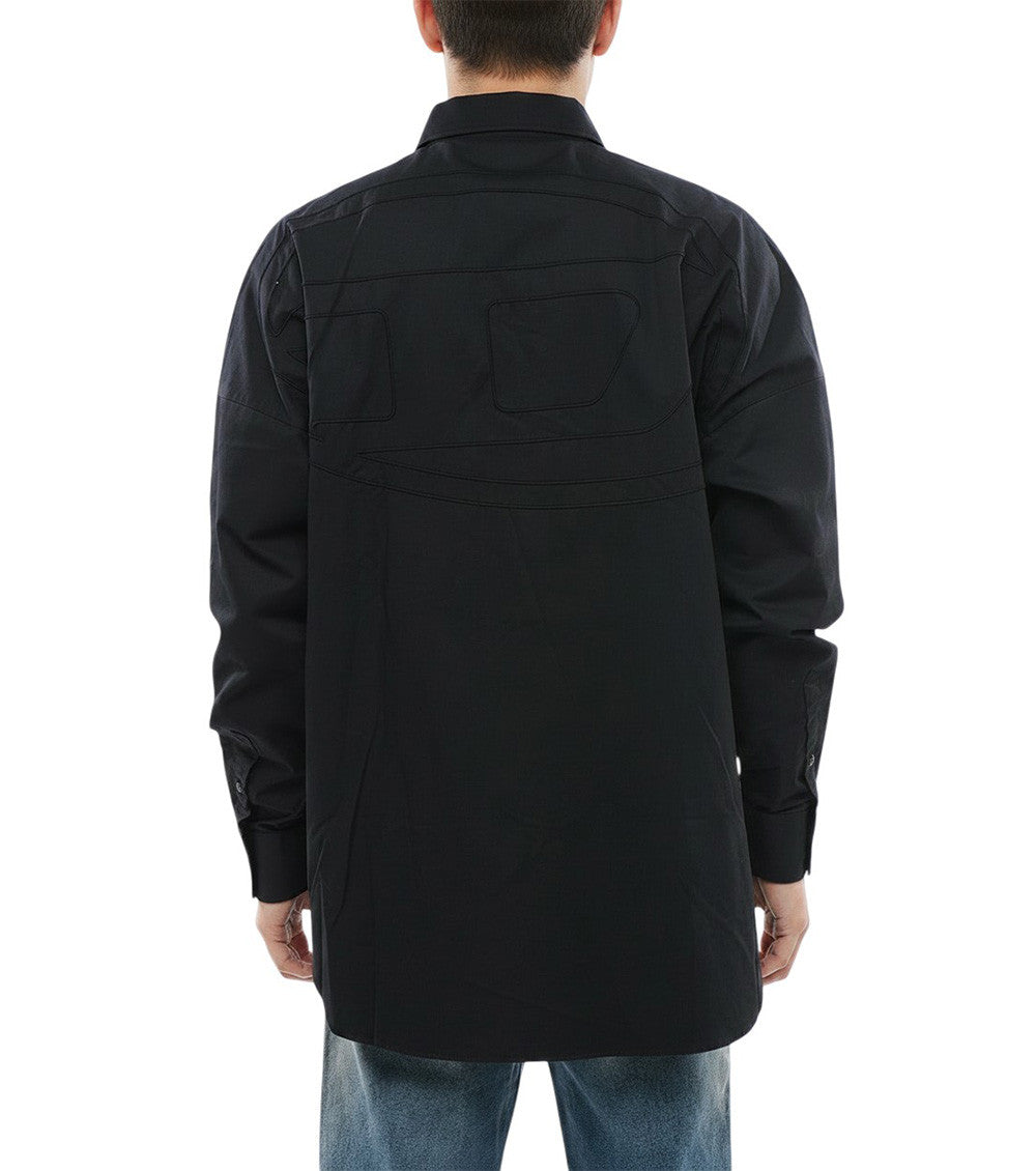 Black Relaxed Solid Shirt 2