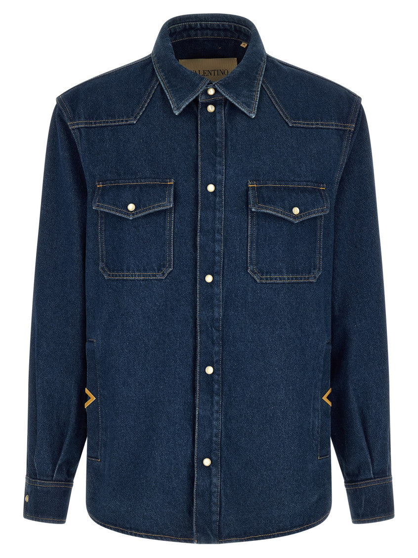 Blue Regular Denim Shirt 1