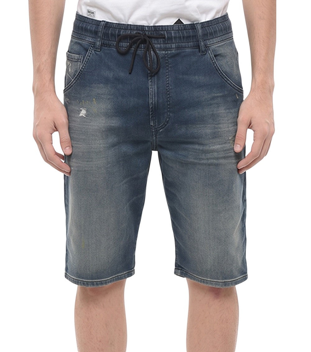 Blue Distressed Shorts 1