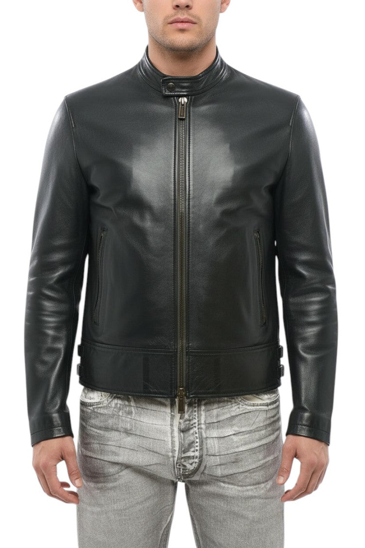 Green Mandarin Collar Jacket 1