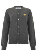 Grey V Neck Cardigan 1