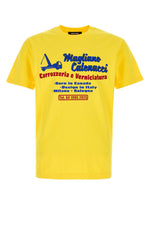 Yellow Crewneck Printed T-Shirt 1