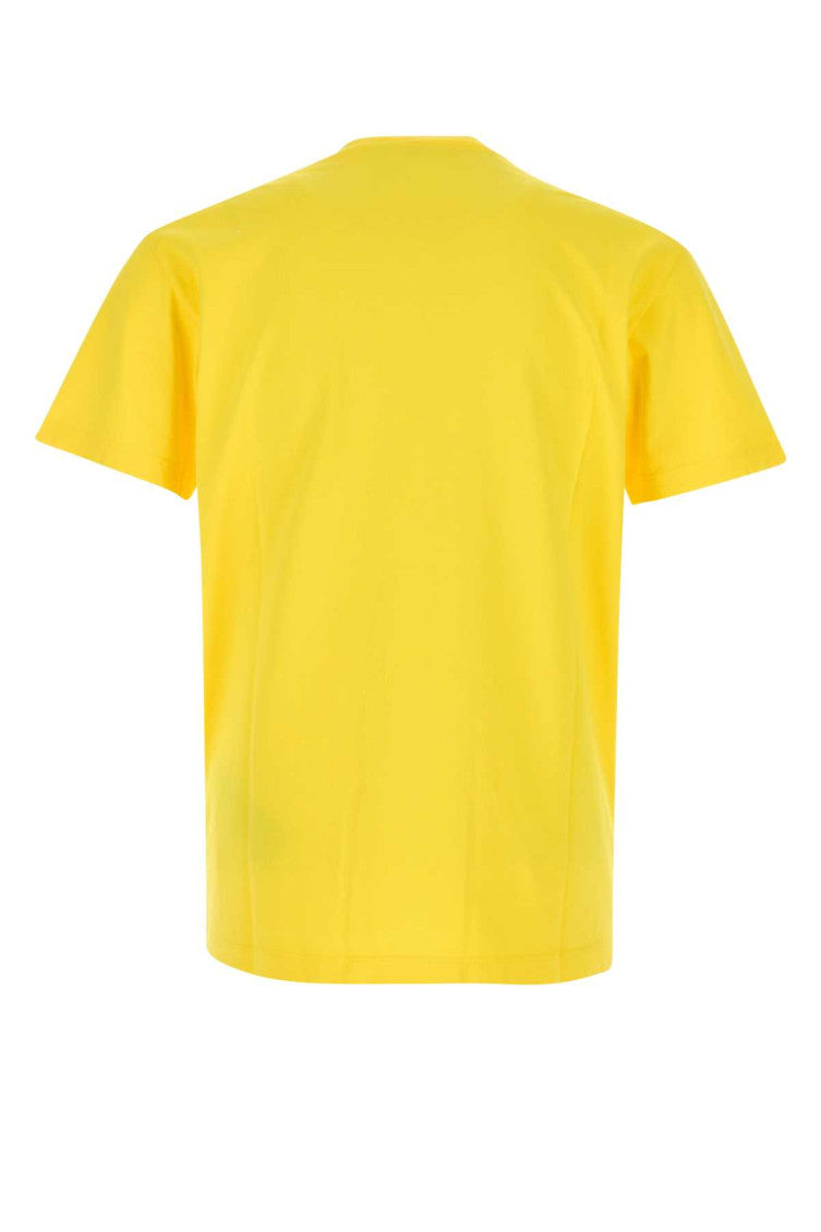 Yellow Crewneck Printed T-Shirt 2