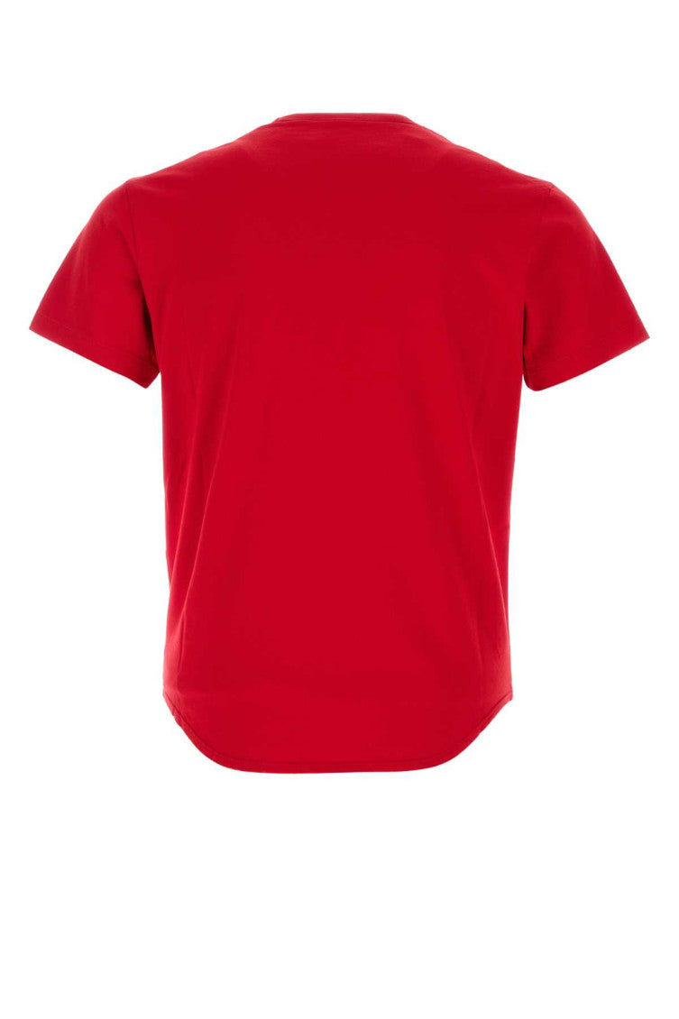 Red Crewneck Graphic T-Shirt 2