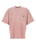 Pink Crewneck Logo T-Shirt 1