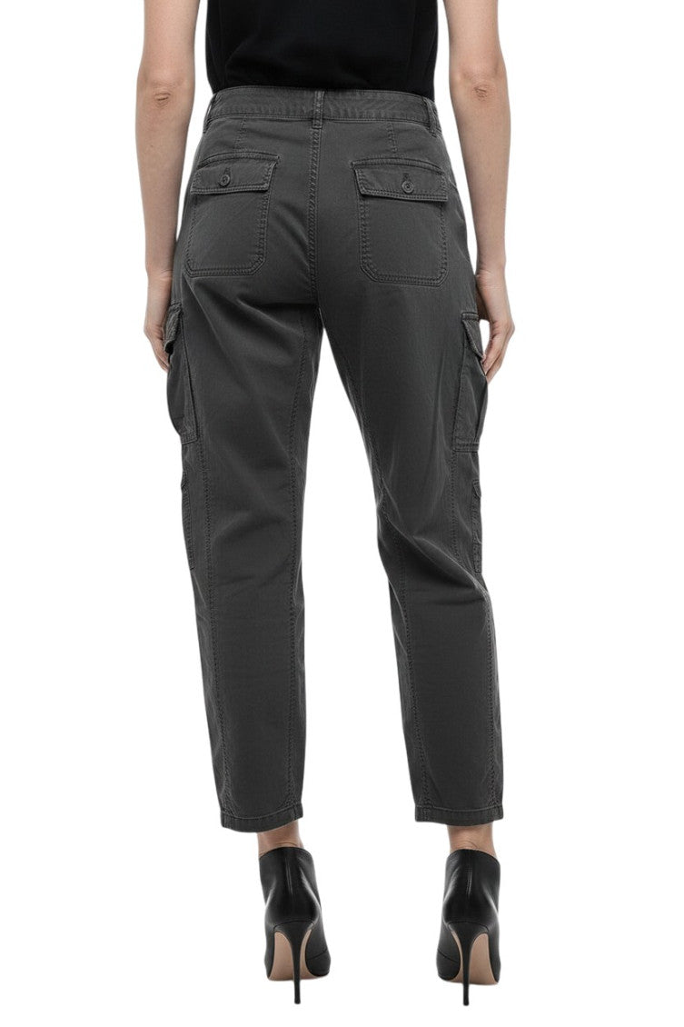 Grey Relaxed Cargos Pants 2