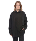 Black Oversized Solid Shirt 1