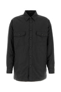 Black Relaxed Logo Overshgirt 1