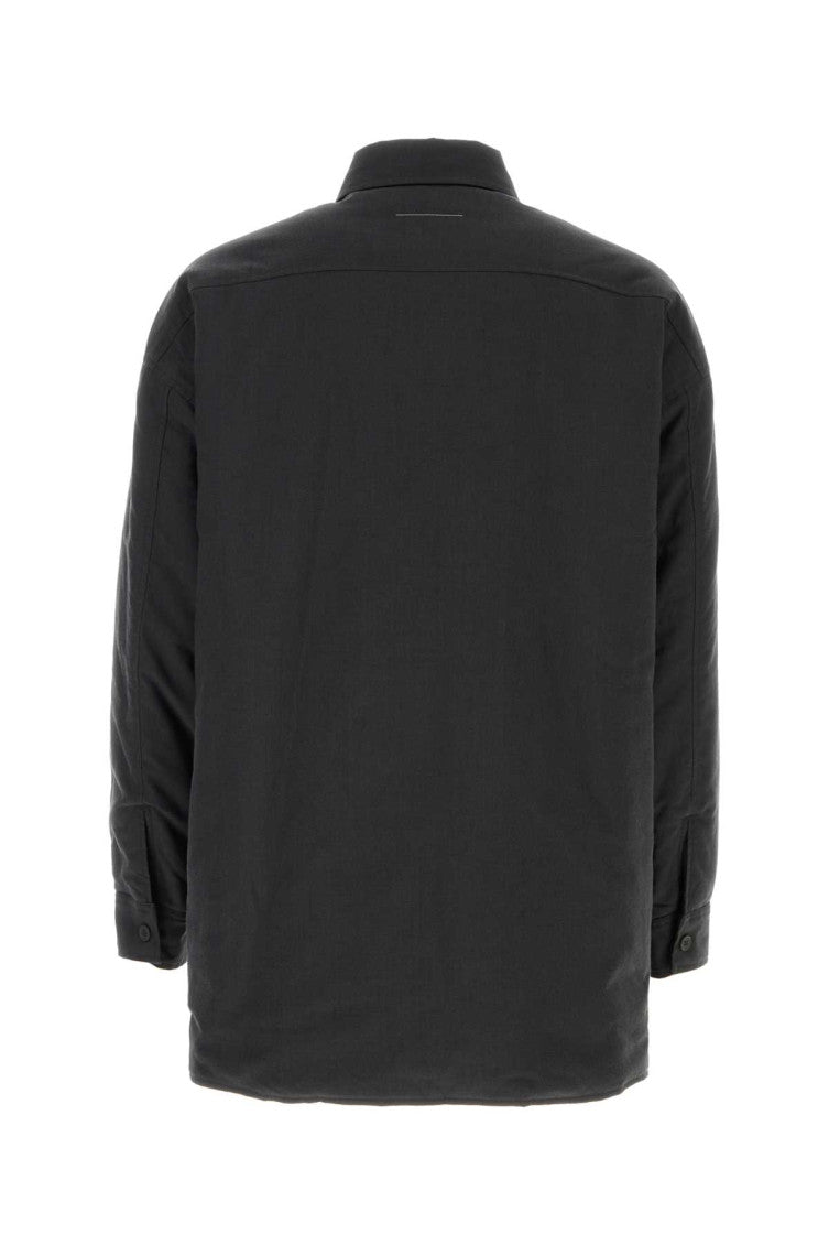 Black Relaxed Logo Overshgirt 2