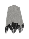 Grey Textured Mock Collar Sweater 1