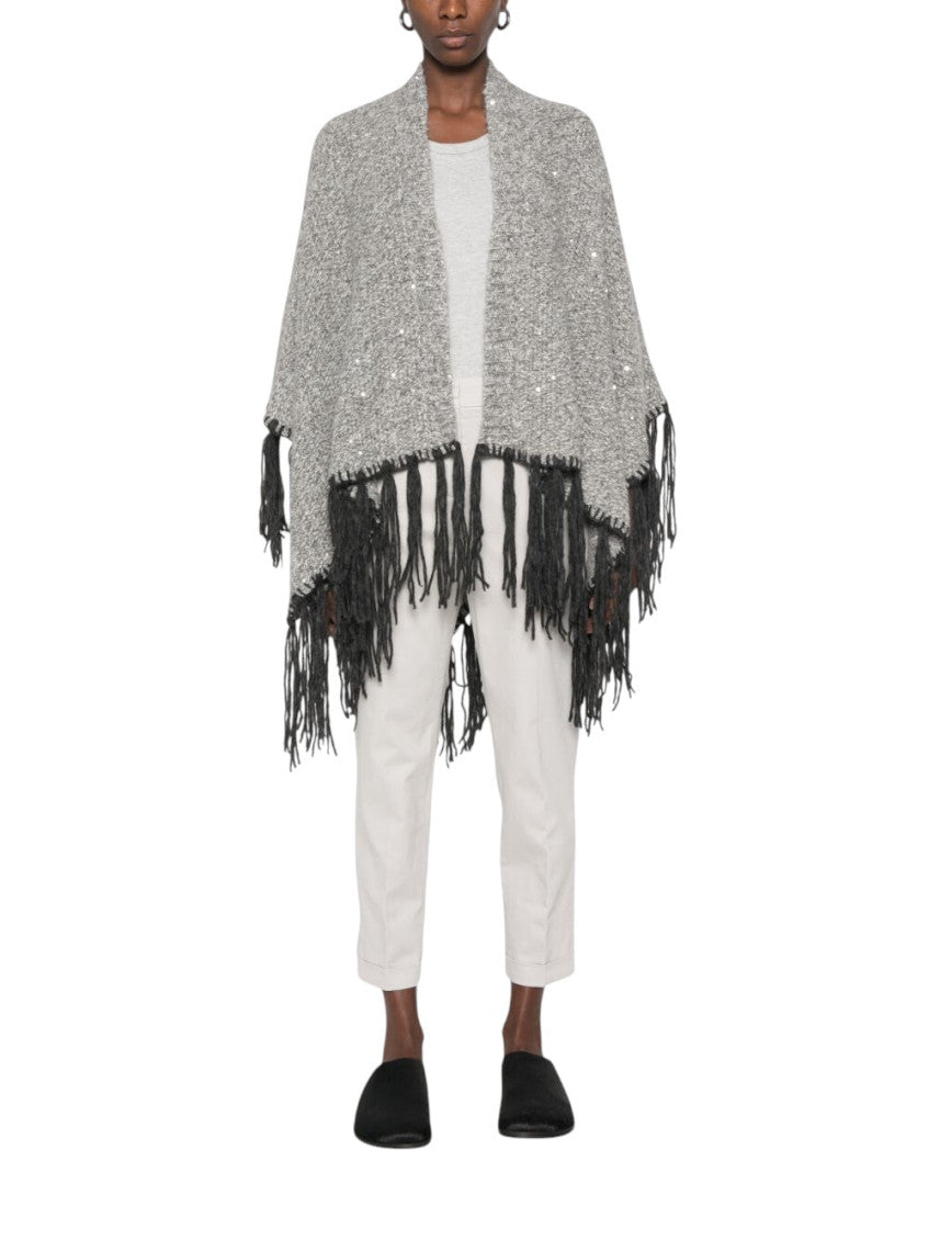 Grey Textured Mock Collar Sweater 2