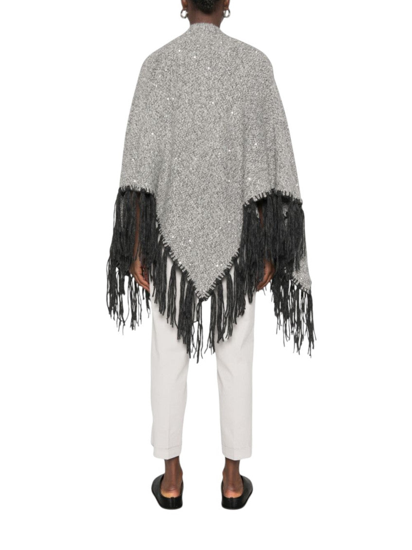 Grey Textured Mock Collar Sweater 4