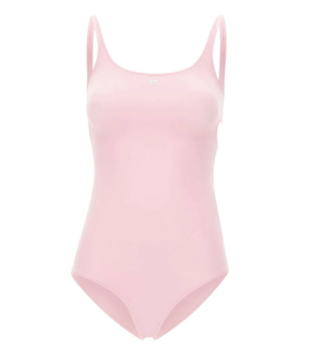 Light Pink Solid Swimwear 1