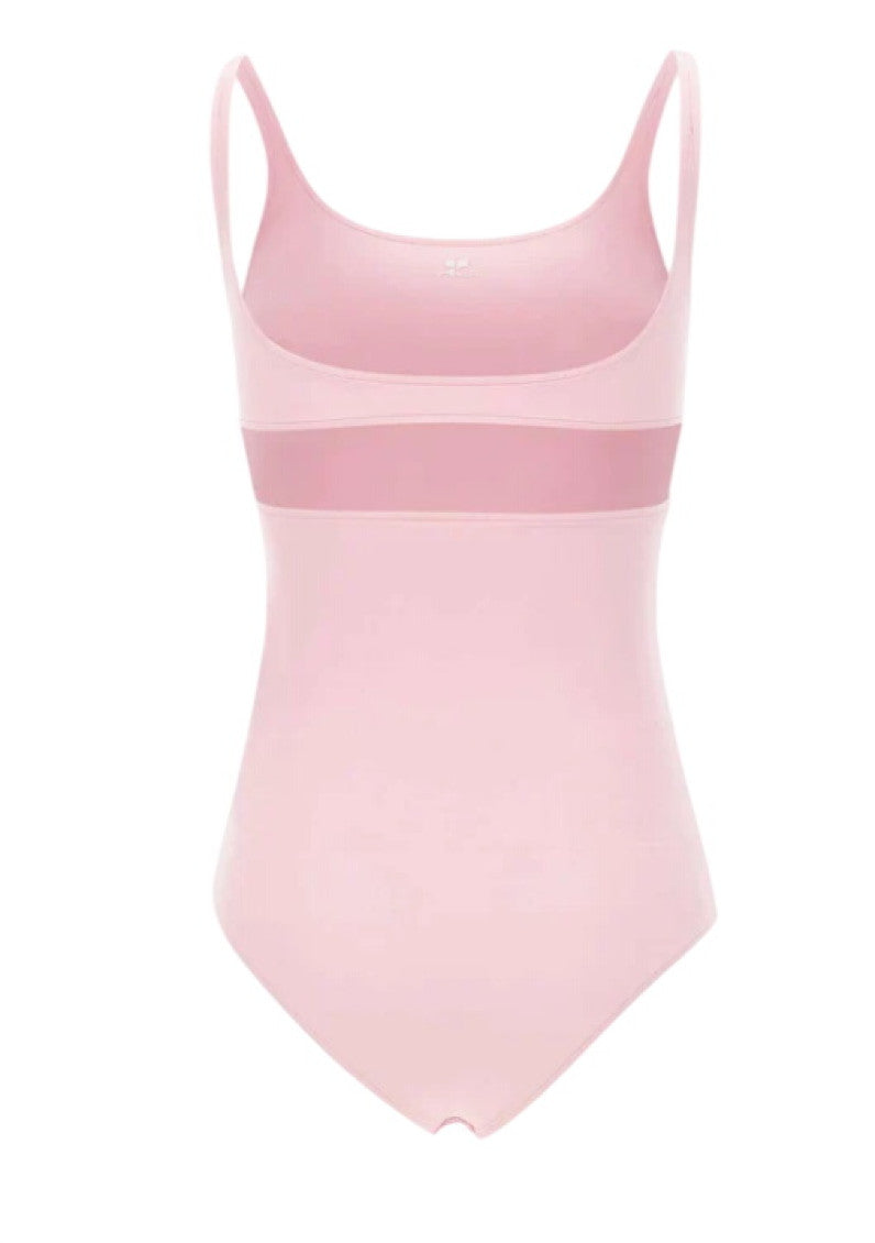 Light Pink Solid Swimwear 3