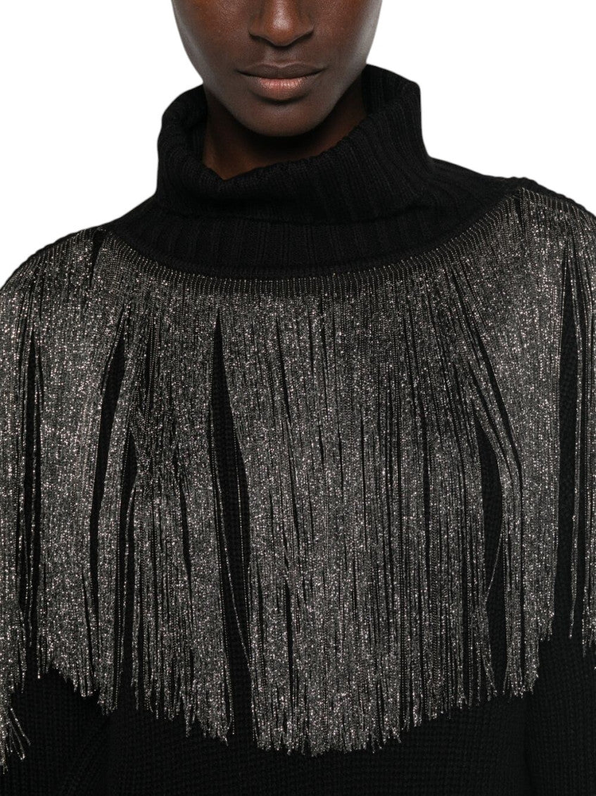 Black Embellished Turtle Neck Sweater 5