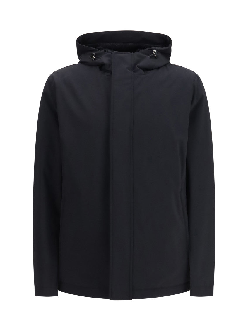 Black Hood Padded Jacket 1