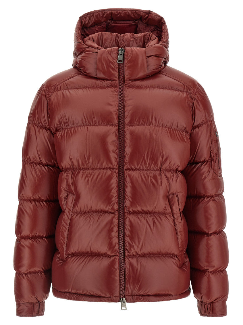 Maroon Quilted Puffer Jacket 1