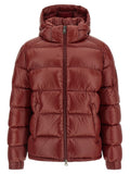 Maroon Quilted Puffer Jacket 1