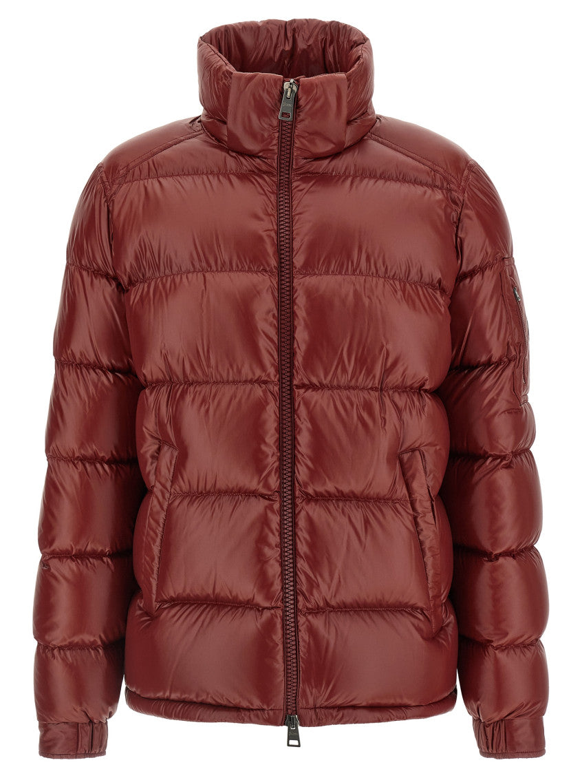 Maroon Quilted Puffer Jacket 2
