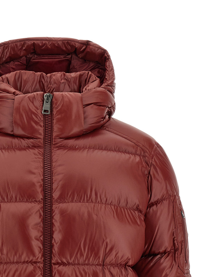 Maroon Quilted Puffer Jacket 4