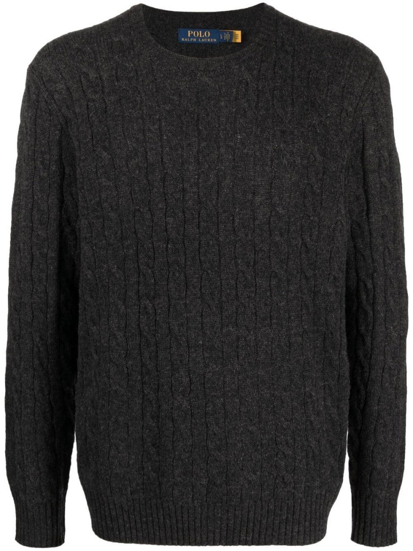 Dark Grey Crew Neck Sweater 1