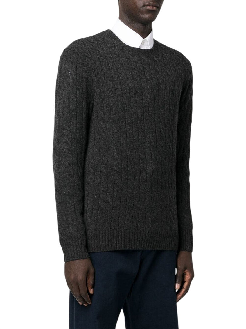 Dark Grey Crew Neck Sweater 2