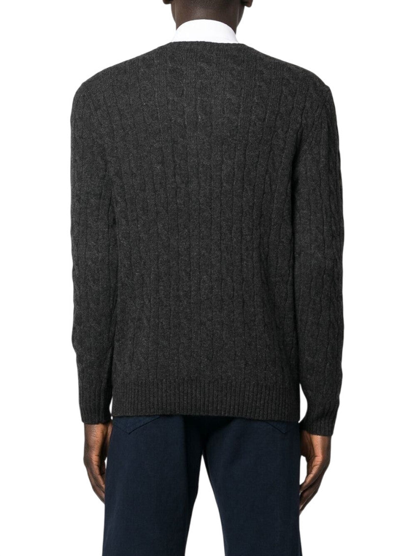 Dark Grey Crew Neck Sweater 3