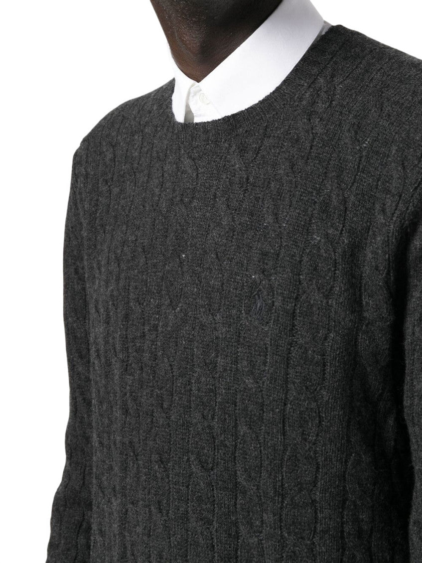 Dark Grey Crew Neck Sweater 4