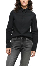 Black Regular Solid Shirt 1