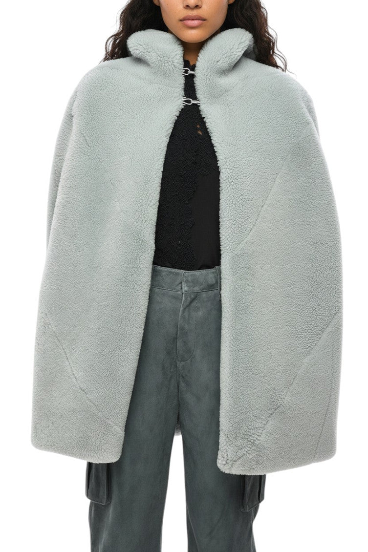 Sky Blue Solid Hood Jacket 1