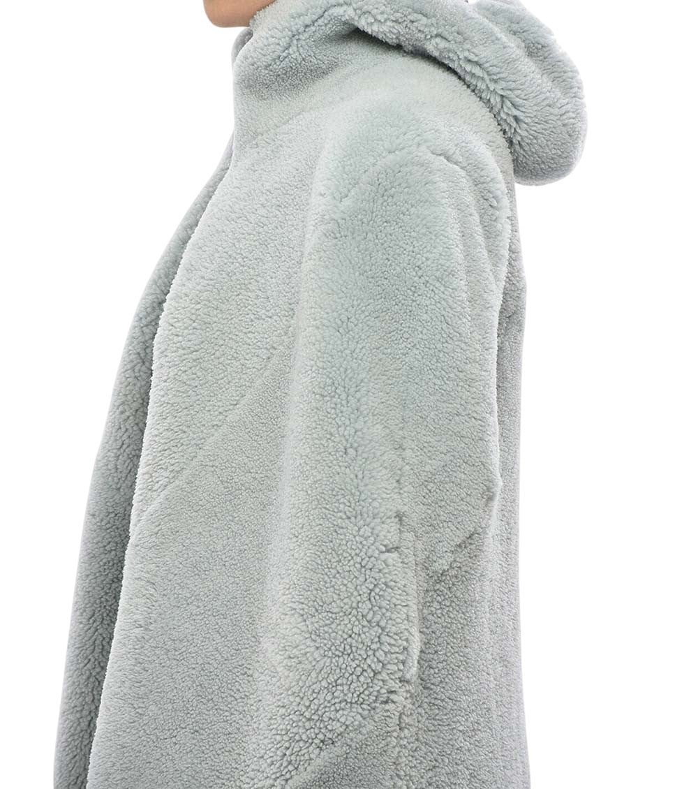 Sky Blue Solid Hood Jacket 3