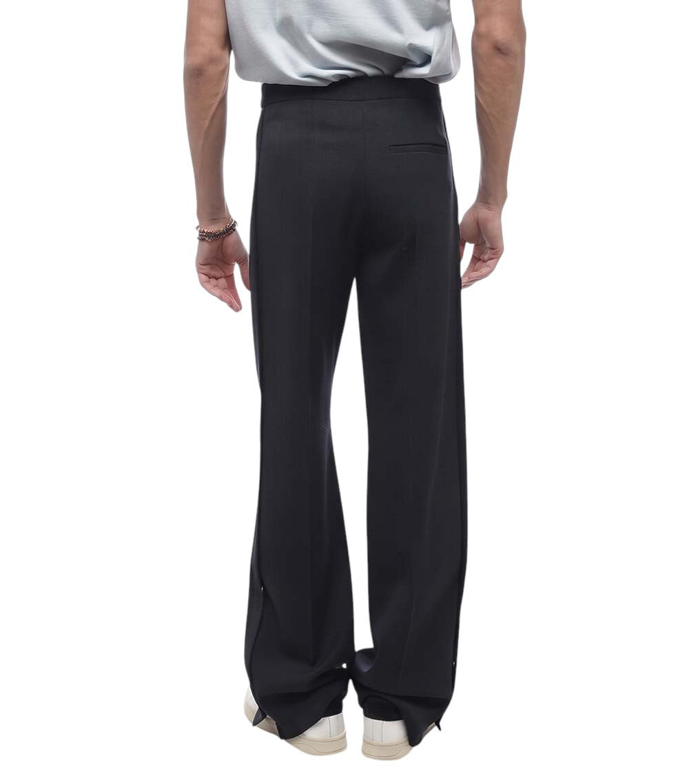 Blue Loose Flat Front Pants 2