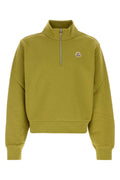 Lime Green Zip-Up Sweatshirt 1
