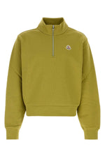 Lime Green Zip-Up Sweatshirt 1