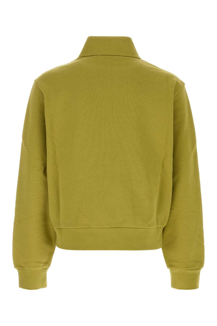 Lime Green Zip-Up Sweatshirt 2