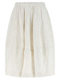 White Crochet Midi Skirt 1