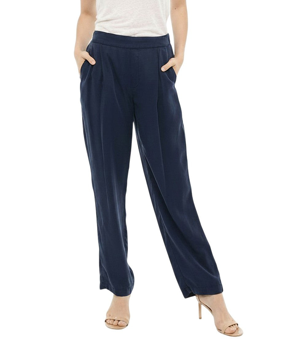 Blue Relaxed Pleated Pant 1