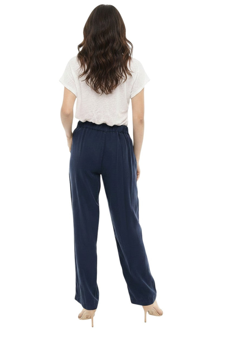 Blue Relaxed Pleated Pant 2