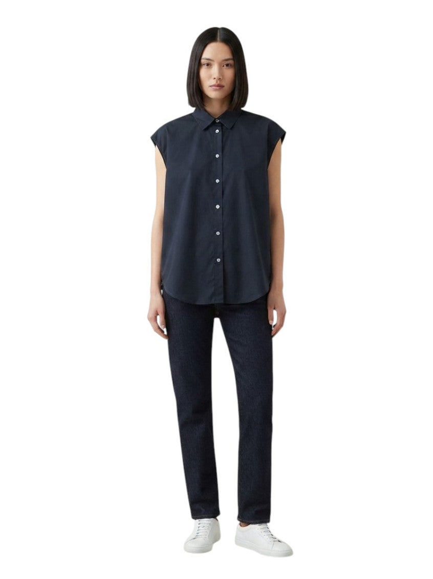 Blue Oversized Solid Shirt 1