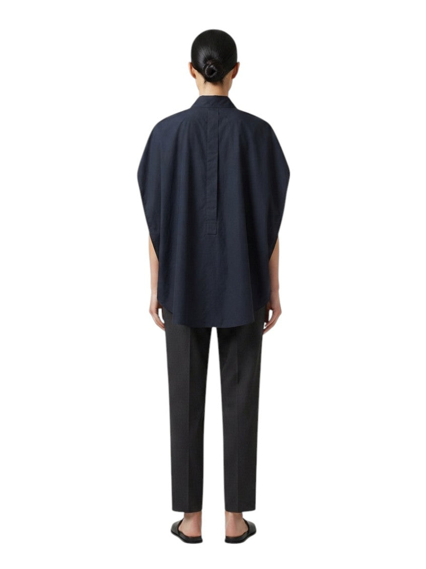 Blue Oversized Solid Shirt 2