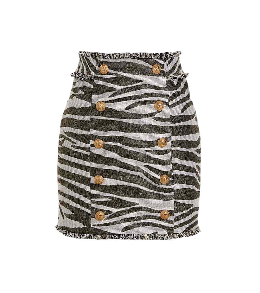 Multicolor Animal Print Mini Skirt 1
