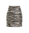 Multicolor Animal Print Mini Skirt 1