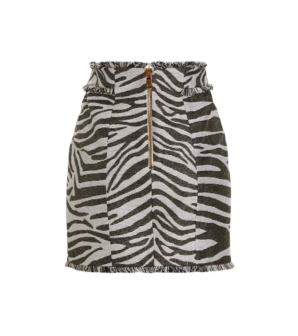 Multicolor Animal Print Mini Skirt 2