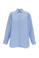 Sky Blue Shirt Collar Mini Dress 1