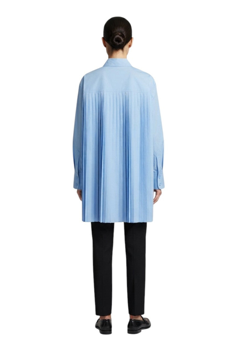 Sky Blue Shirt Collar Mini Dress 3