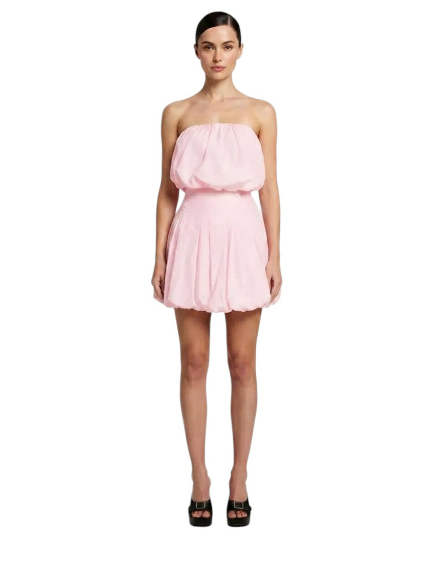 Pink Off Shoulder Midi Dress 1