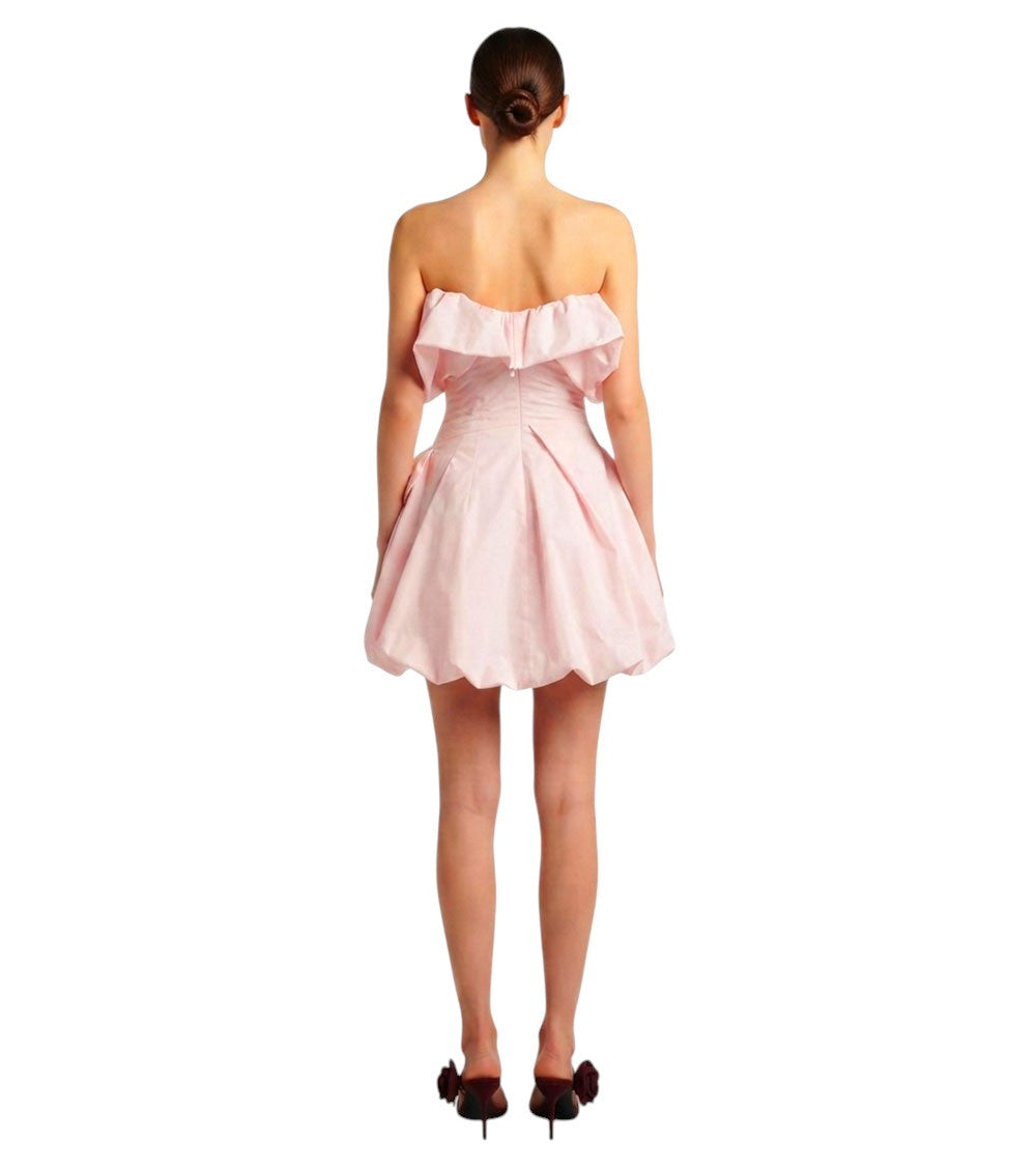 Pink Off Shoulder Midi Dress 2