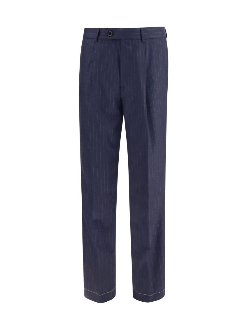 Navy Blue Stripped Trousers 1